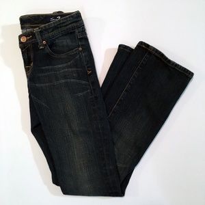 Seven7 Dark Wash Boot cut Jeans, 24